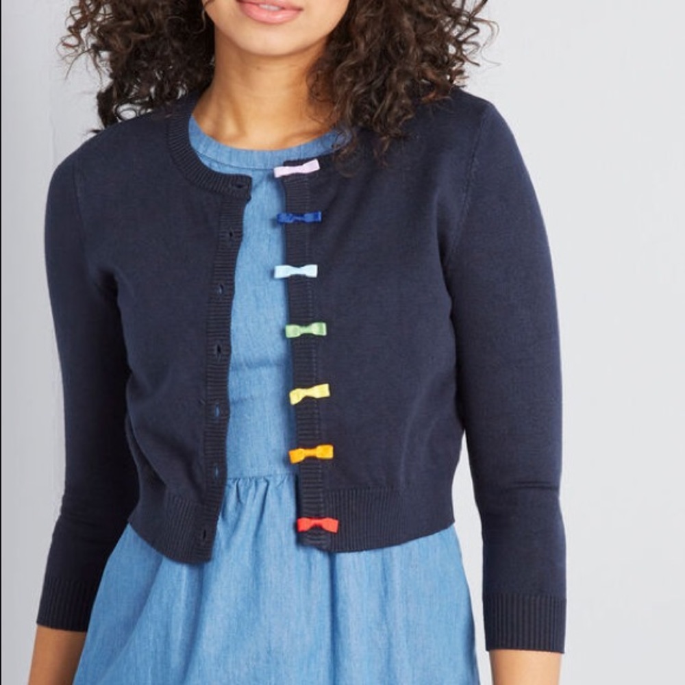 Modcloth Colorfully Cropped Cardigan